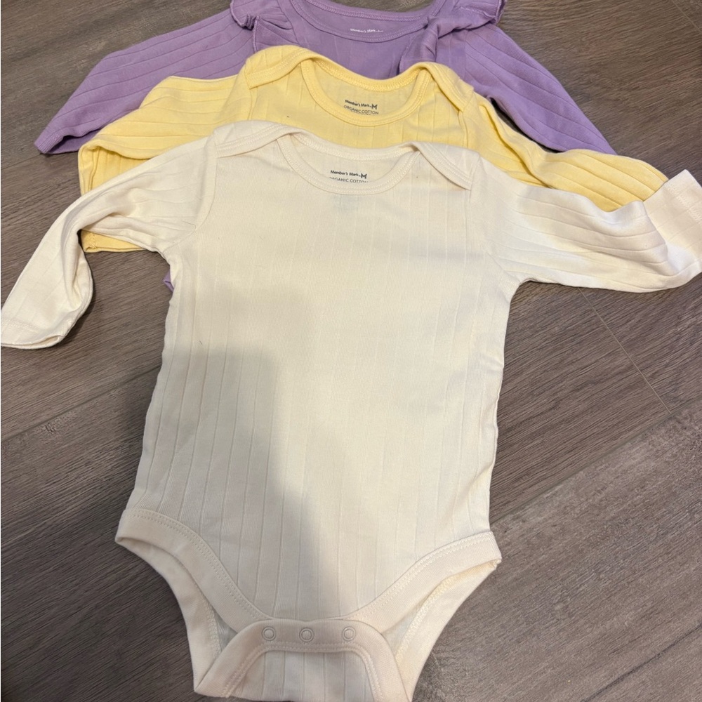 Cream and Yellow Bodysuit One Pieces